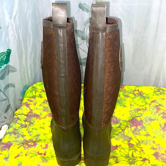 ETIENNE AIGNER E-WAKELY INSIGNIA RAIN BOOTS SZ 7 - Picture 7 of 14